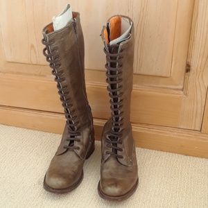 Rare Frye Lace Up Riding Boots